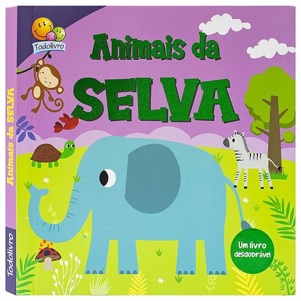 Livro Desdobre e Descubra: Animais da Selva