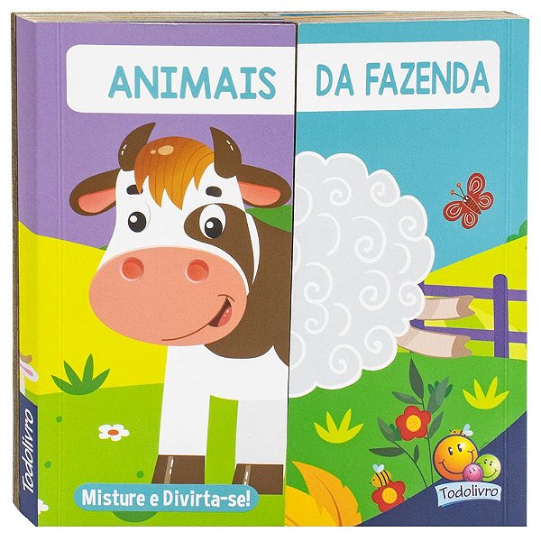 Livro Misture e Divirta-se! Animais da Fazenda