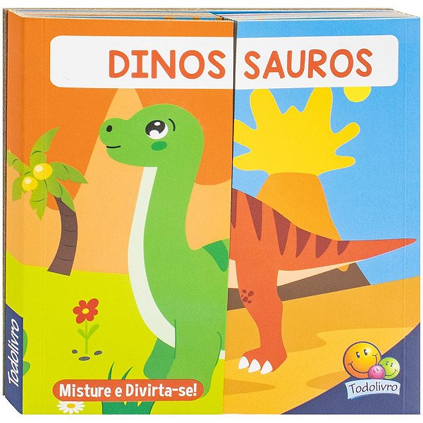 Livro Misture e Divirta-se! Dinossauros