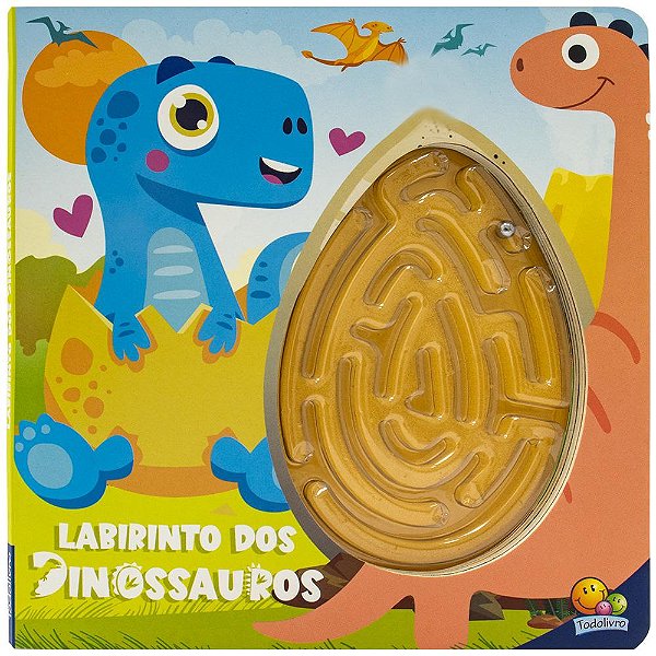 Livro Labirintos Malucos: Labirinto dos Dinossauros