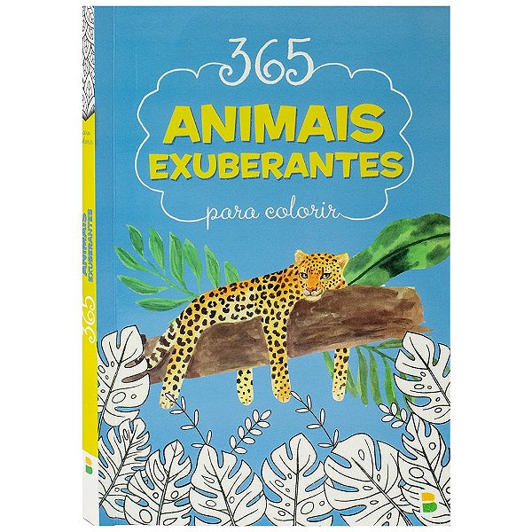 Livro 365 animais exuberantes para colorir