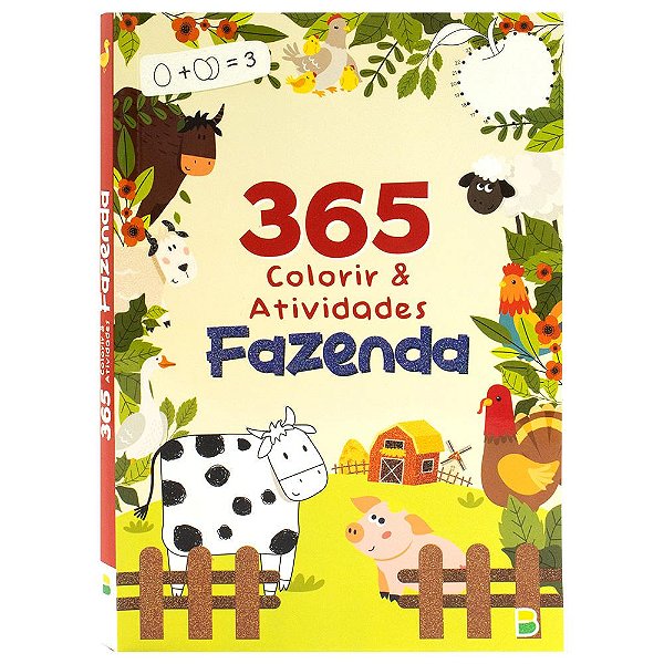 Livro 365 Vida na Fazenda - Colorir & Atividades