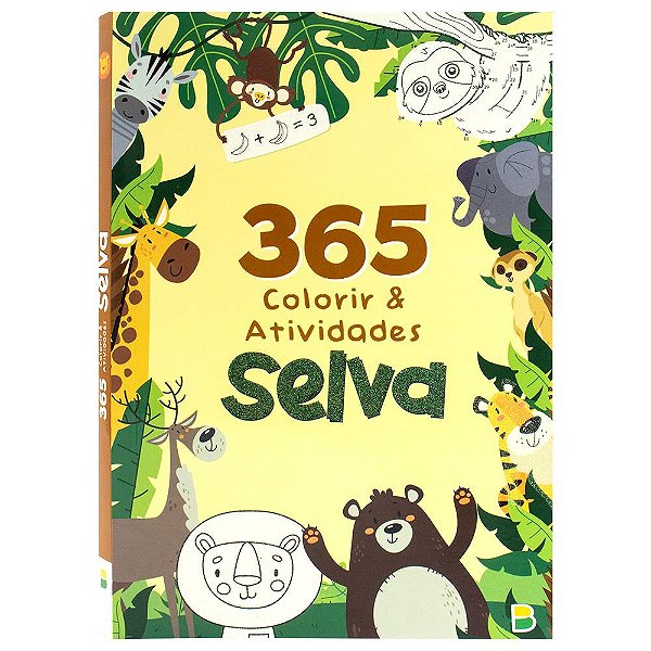 Livro 365 Selva - Colorir & Atividades