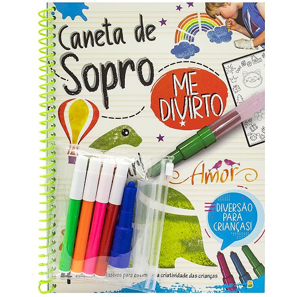 Livro Caneta de Sopro: Me Divirto