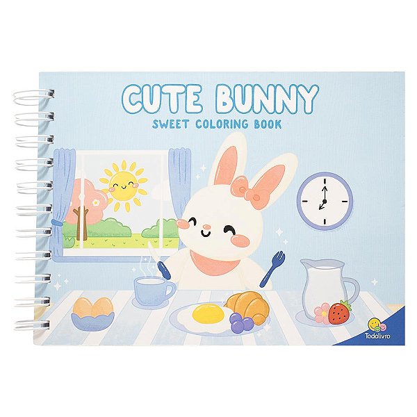 Livro Sweet Coloring Book: Cute Bunny