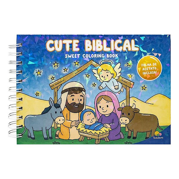 Livro Sweet Coloring Book: Cute Biblical