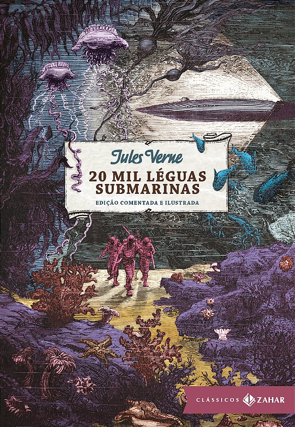 Livro 20 mil léguas submarinas: edição comentada e ilustr...