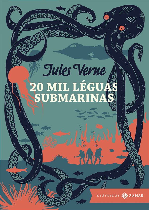 Livro 20 mil léguas submarinas: edição bolso de luxo