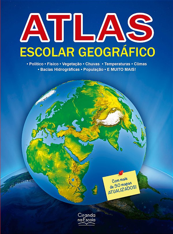Livro Atlas escolar geográfico
