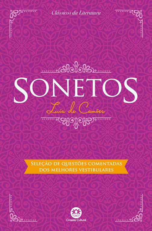 Livro Sonetos: Com questões comentadas de vestibular