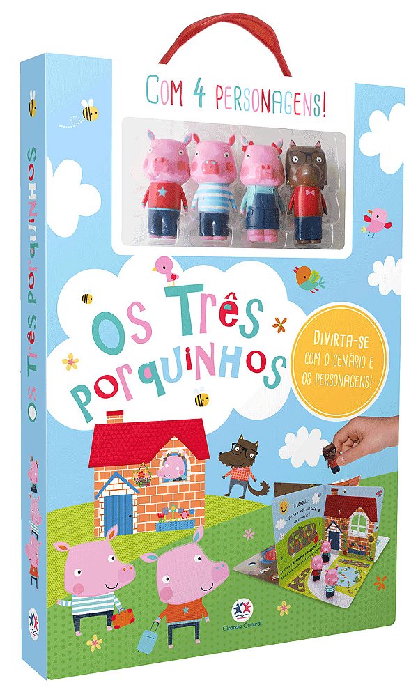Livro Os Três Porquinhos: Divirta-se com o cenário e os p...