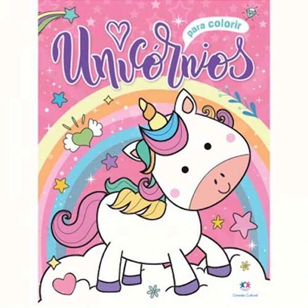 Livro Unicórnios para colorir