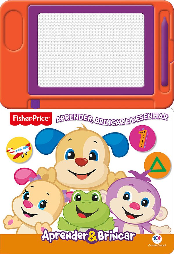 Livro Fisher Price - Aprender, brincar e desenhar