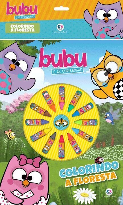 Livro Bubu e as corujinhas - Colorindo a floresta