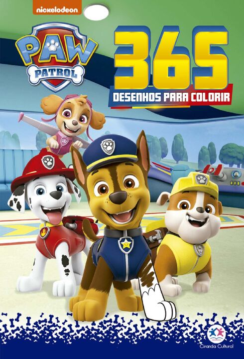 Livro Patrulha Canina - 365 Desenhos para colorir
