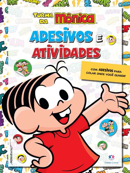 Livro Turma da Mônica - Adesivos e atividades
