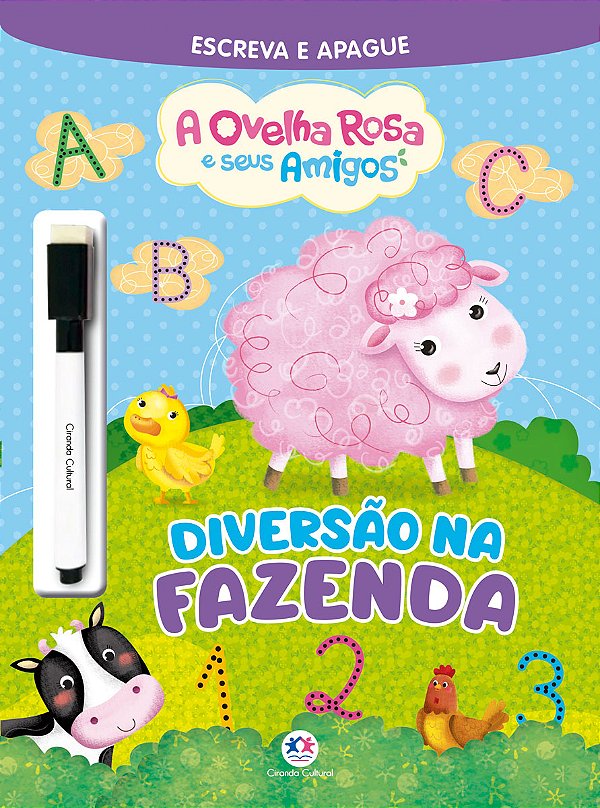 Livro A ovelha rosa e seus amigos - Diversão na fazenda
