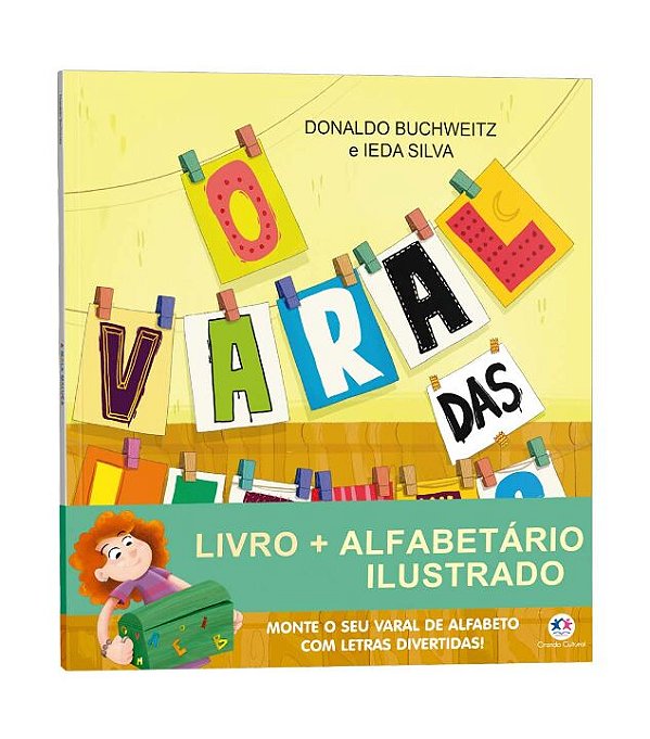 Livro O varal das letras - Livro + alfabetário ilustrado