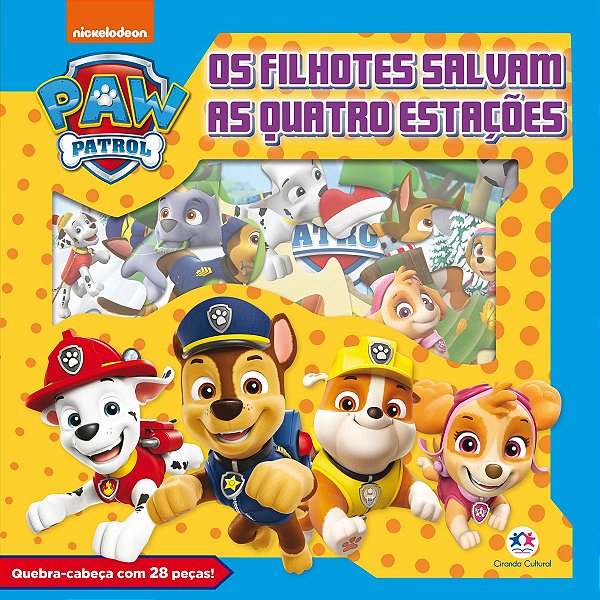 Livro Patrulha Canina - Os filhotes salvam as quatro esta...