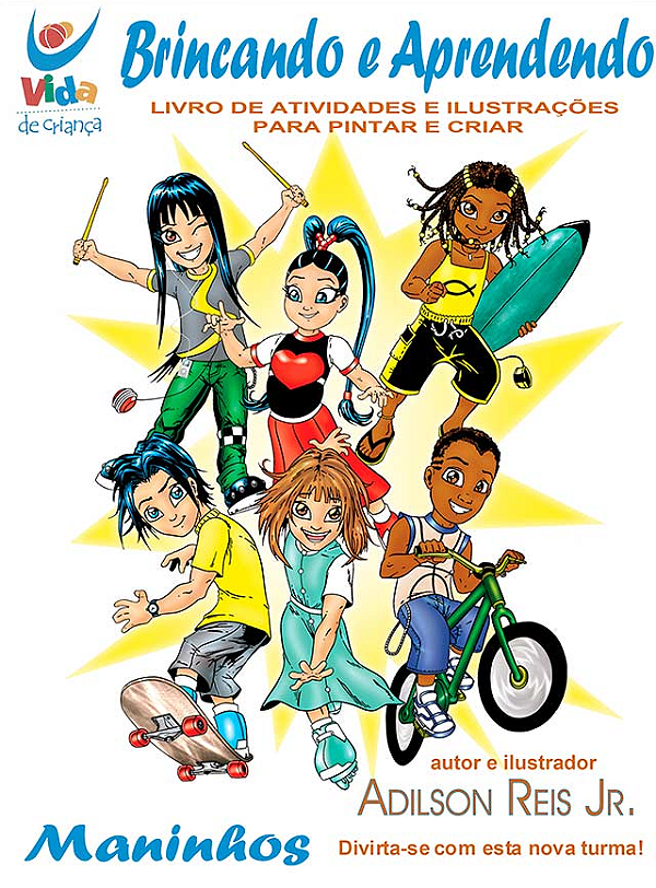Livro Brincando e aprendendo: livro de atividade e ilustr...