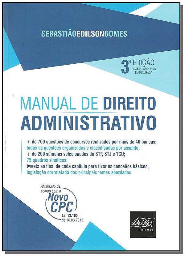 Livro Manual De Direito Administrativo - 3º Edição