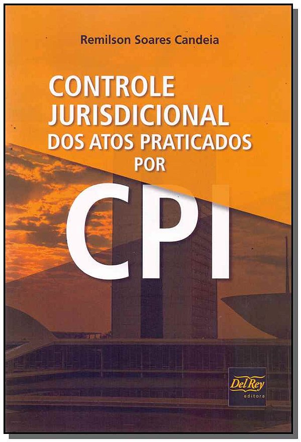 Livro Controle Jurisdicional Dos Atos Praticados Por Cpi