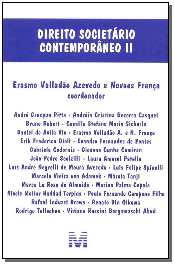 Livro Direito societário contemporâneo II - 1 ed./2015