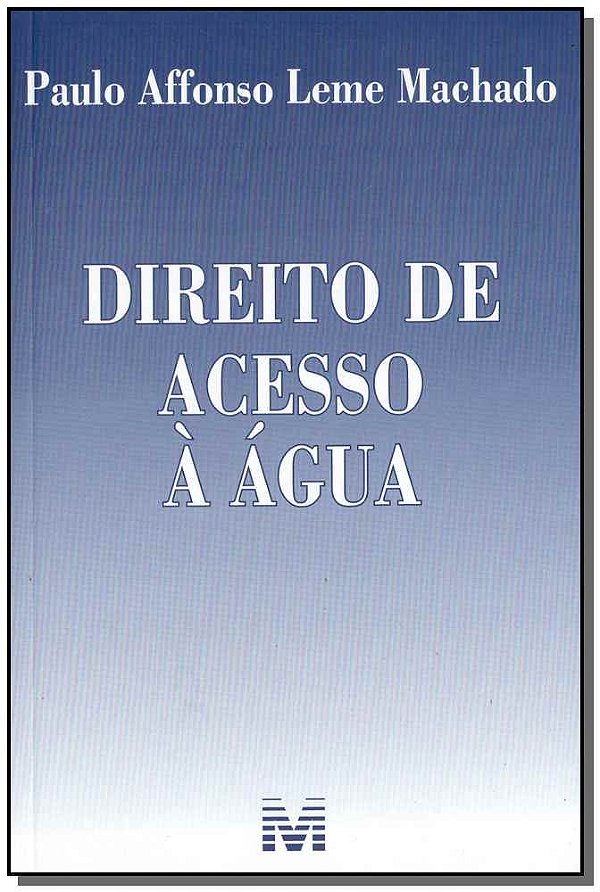 Livro Direito de acesso à água - 1 ed./2018