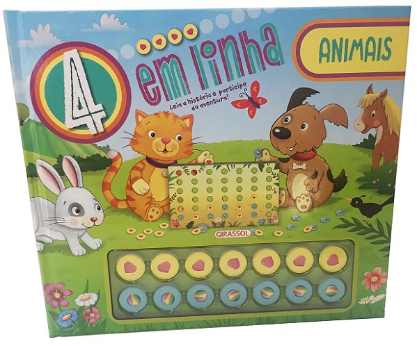 Livro 4 em Linha - Animais (Volume 1)