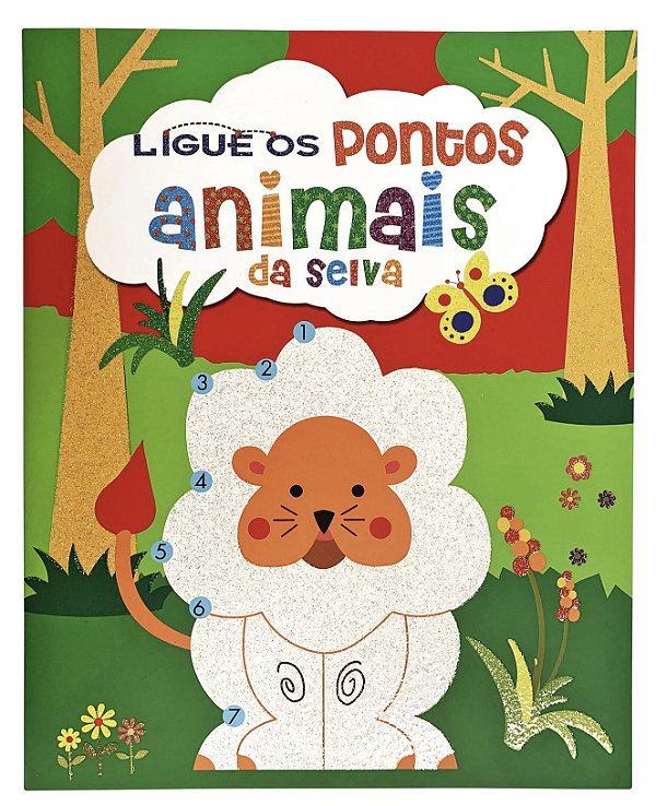 Livro Ligue os Pontos - Animais da Selva (Volume 03)