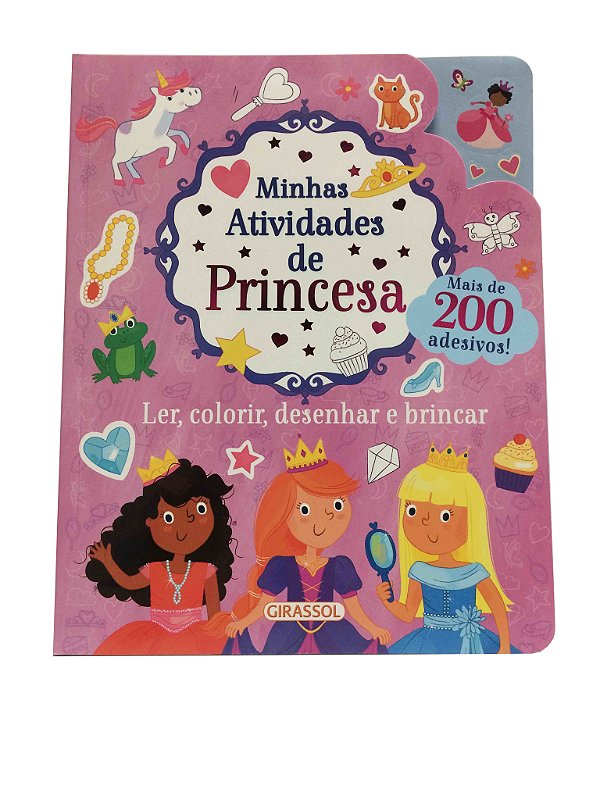 Livro Minhas Atividades de Princesa - Ler, Colorir, Desen...