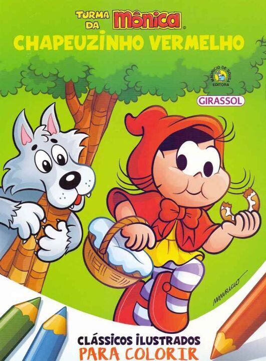 Livro Turma da Mônica Clássicos Ilustrados para Colorir C...