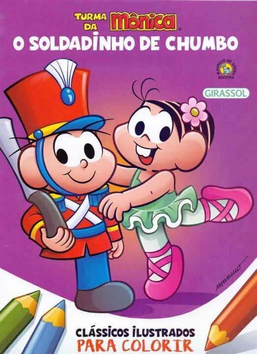 Livro Turma da Mônica Clássicos Ilustrados para Colorir O...