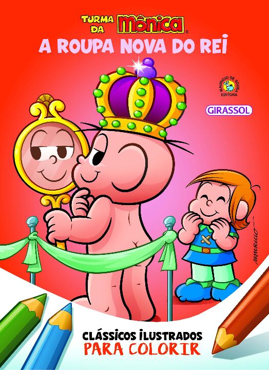 Livro Turma da Mônica Clássicos Ilustrados para Colorir A...