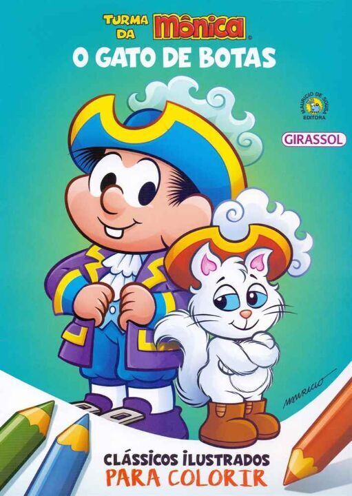 Livro Turma da Mônica Clássicos Ilustrados para Colorir O...