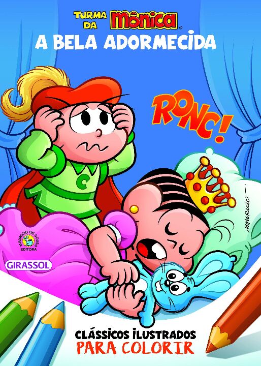 Livro Turma da Mônica Clássicos Ilustrados para Colorir A...