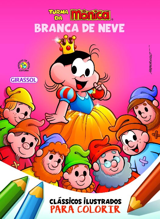 Livro Turma da Mônica Clássicos Ilustrados para Colorir B...