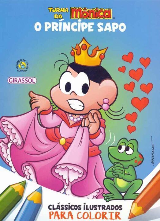 Livro Turma da Mônica Clássicos Ilustrados para Colorir O...