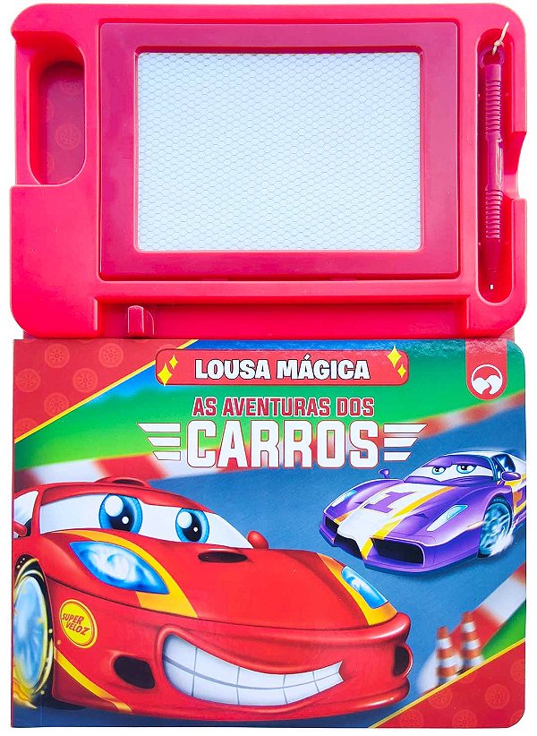 Livro As aventuras dos carros: lousa mágica