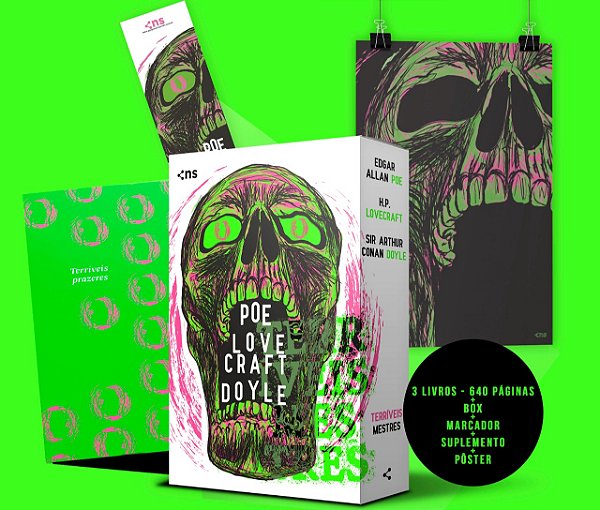 Livro Box Terríveis Mestres (3 livros + pôster + suplemen...