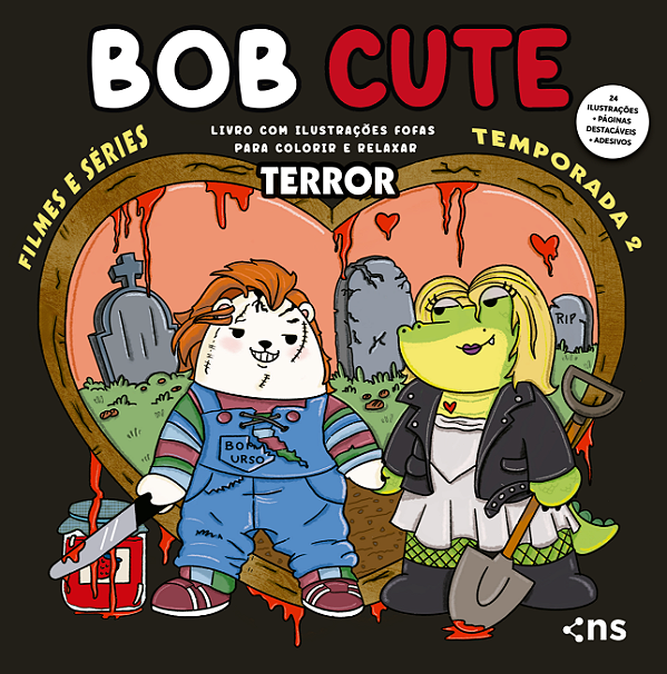 Livro Bob Cute - Filmes E Series Terror - Livro Com Ilustrações...