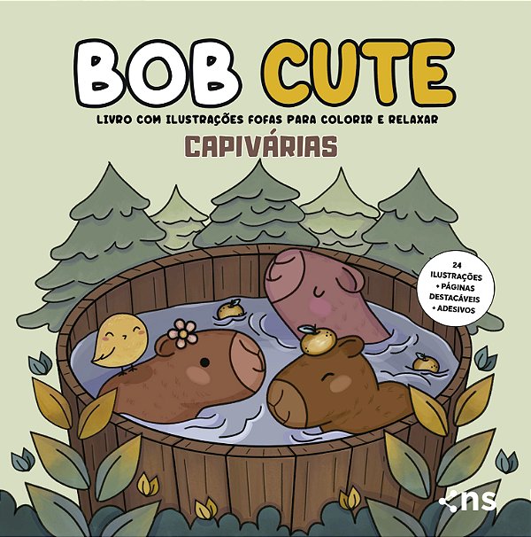 Livro Bob Cute - Capivárias - Livro Com Ilustrações Fofas E Ori...