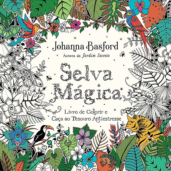 Livro Selva mágica: Livro de colorir e caça ao tesouro an...