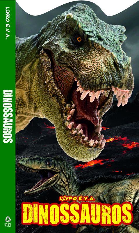 Livro Dinossauros - livro E.V.A.