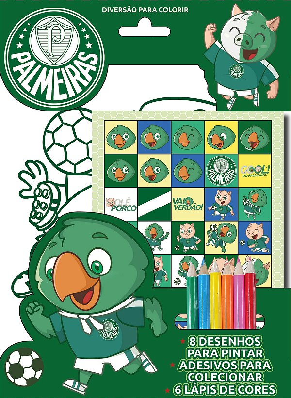 Livro Palmeiras: diversão para colorir
