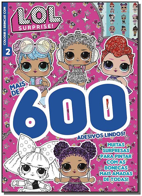 Livro Lol Surprise! - Mais De 600 Adesivos