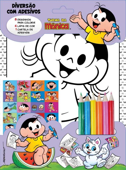 Livro Turma da Mônica - Diversão com adesivos: Magali