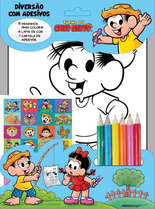 Livro Turma da Chico Bento - Diversão com adesivos