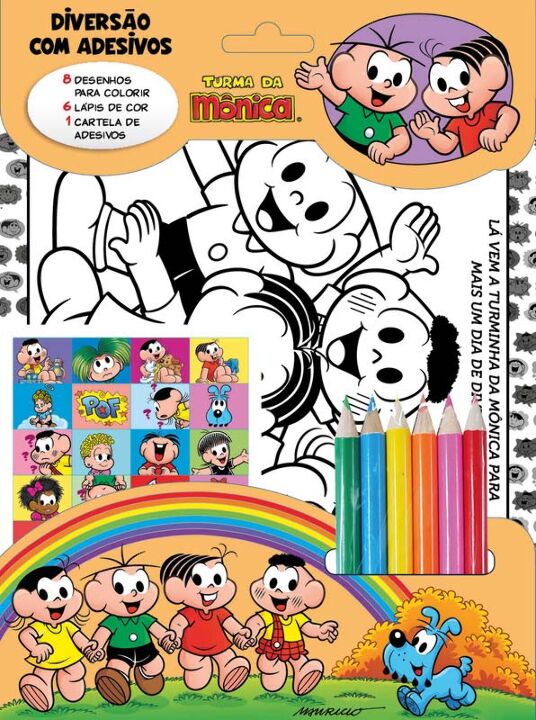 Livro Turma da Mônica - Diversão com adesivos