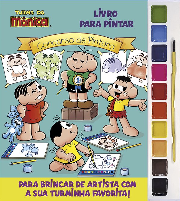 Livro Turma da Mônica - Livro para Pintar com Aquarela